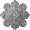 Ekena Millwork Katheryn Ceiling Medallion, Hand-Painted Ultra Pure White Crackle, 18 1/8"OD x 1 1/4"P CM18KAUWC - alternate 1
